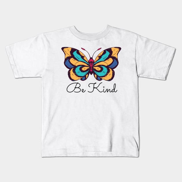 Cute butterfly awesome design Kids T-Shirt by Midoart